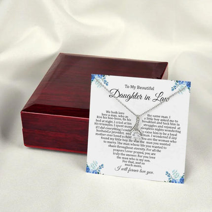 Daughter In Law - I Will Forever Love You - Alluring Beauty Necklace - Charming Present
