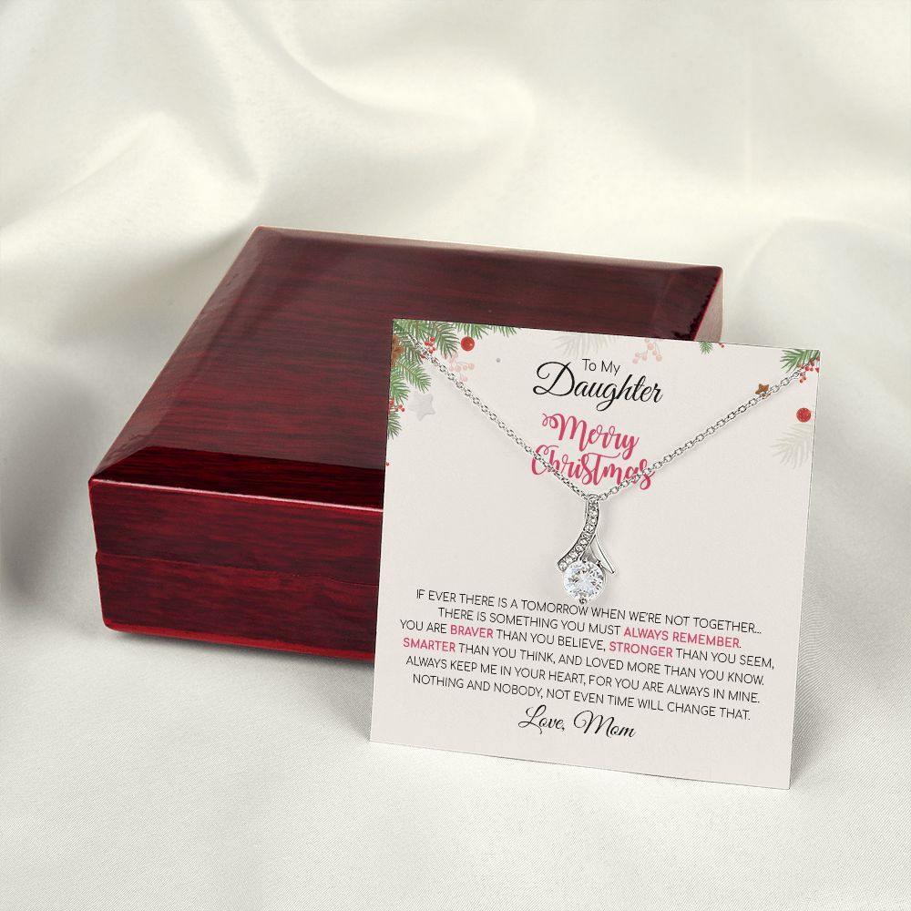 Daughter Mom - Merry Christmas - Alluring Beauty Necklace