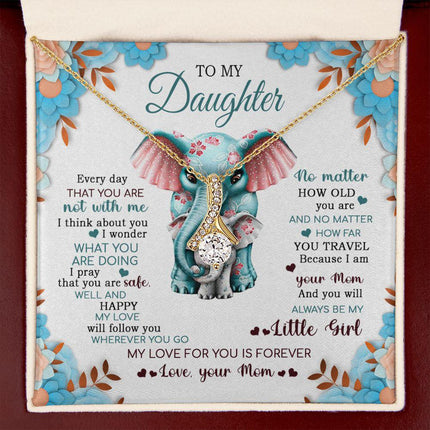 Daughter - Mom - Safe Well And Happy - Alluring Beauty Necklace - Charming Present