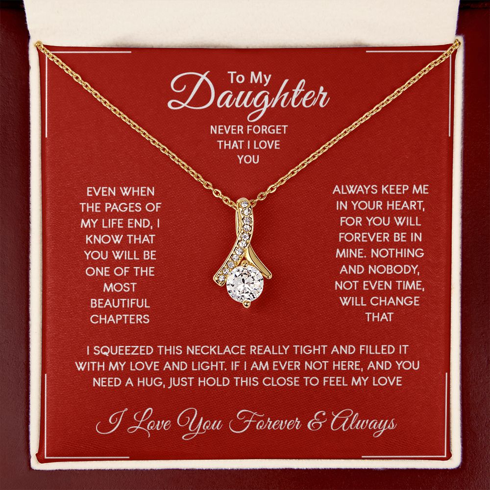 Daughter - I Love You Forever And Always - Alluring Beauty Necklace