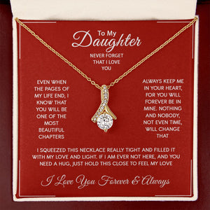 Daughter - I Love You Forever And Always - Alluring Beauty Necklace