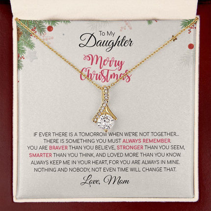 Daughter Mom - Merry Christmas - Alluring Beauty Necklace - Charming Present