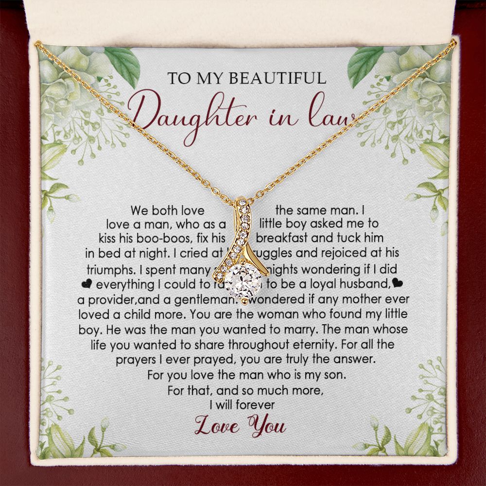 Daughter In Law - I Will Forever Love You - Alluring Beauty Necklace
