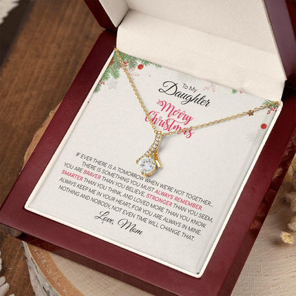 Daughter Mom - Merry Christmas - Alluring Beauty Necklace - Charming Present