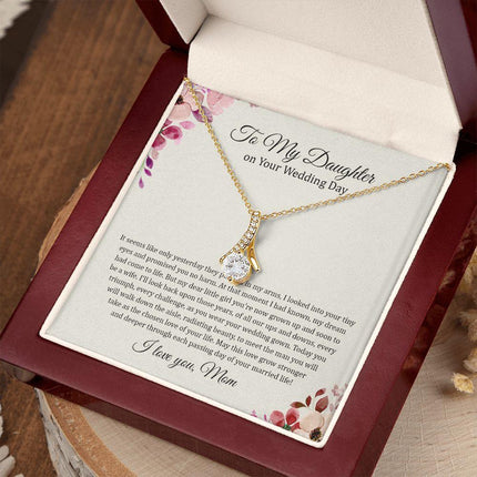 Daughter Mom - On Daughter's Wedding Day - Alluring Beauty Necklace - Charming Present