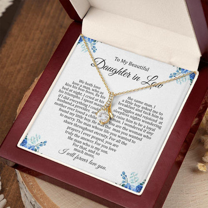 Daughter In Law - I Will Forever Love You - Alluring Beauty Necklace - Charming Present