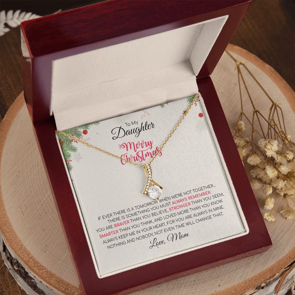Daughter Mom - Merry Christmas - Alluring Beauty Necklace