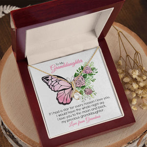 Granddaughter Grandma - My Precious Granddaughter - Alluring Beauty Necklace