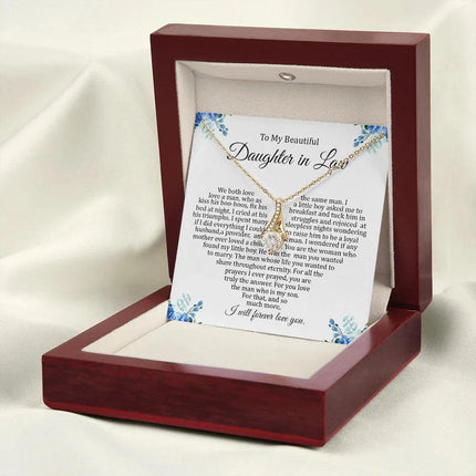Daughter In Law - I Will Forever Love You - Alluring Beauty Necklace - Charming Present