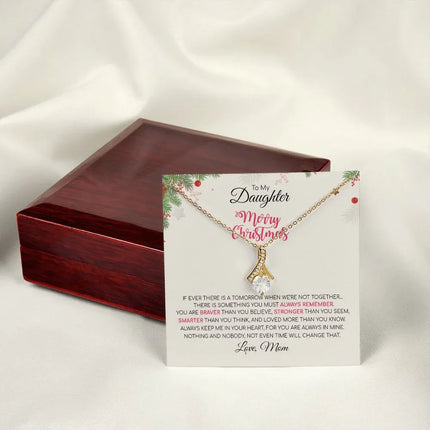 Daughter Mom - Merry Christmas - Alluring Beauty Necklace - Charming Present
