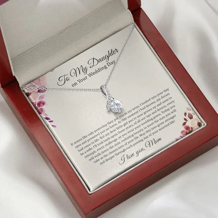 Daughter Mom - On Daughter's Wedding Day - Alluring Beauty Necklace - Charming Present
