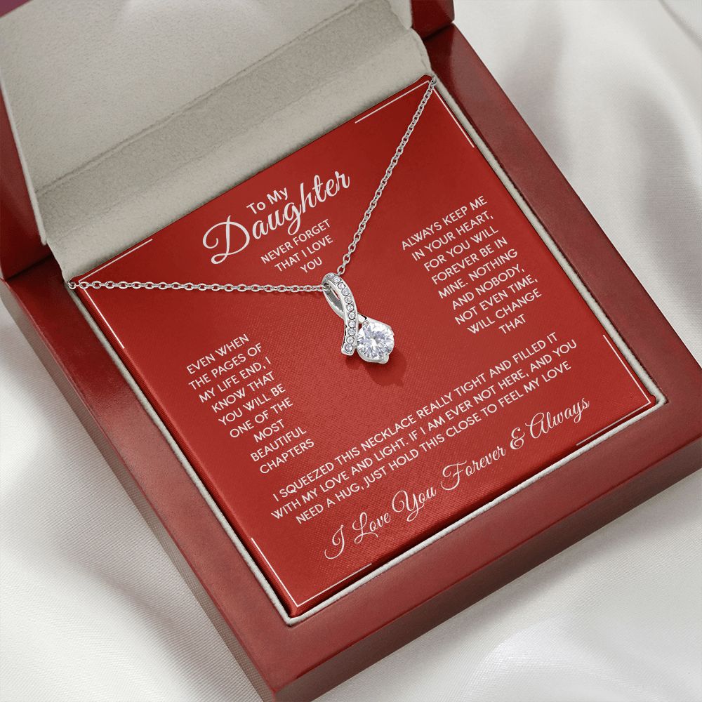 Daughter - I Love You Forever And Always - Alluring Beauty Necklace