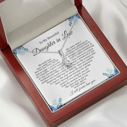 Daughter In Law - I Will Forever Love You - Alluring Beauty Necklace - Charming Present