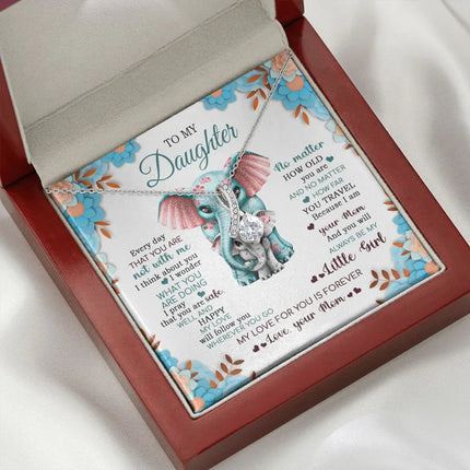 Daughter - Mom - Safe Well And Happy - Alluring Beauty Necklace - Charming Present