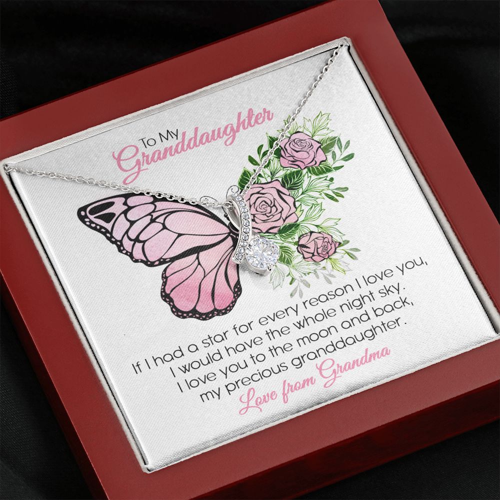 Granddaughter Grandma - My Precious Granddaughter - Alluring Beauty Necklace