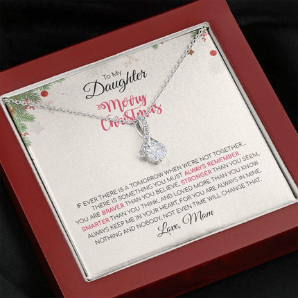 Daughter Mom - Merry Christmas - Alluring Beauty Necklace - Charming Present