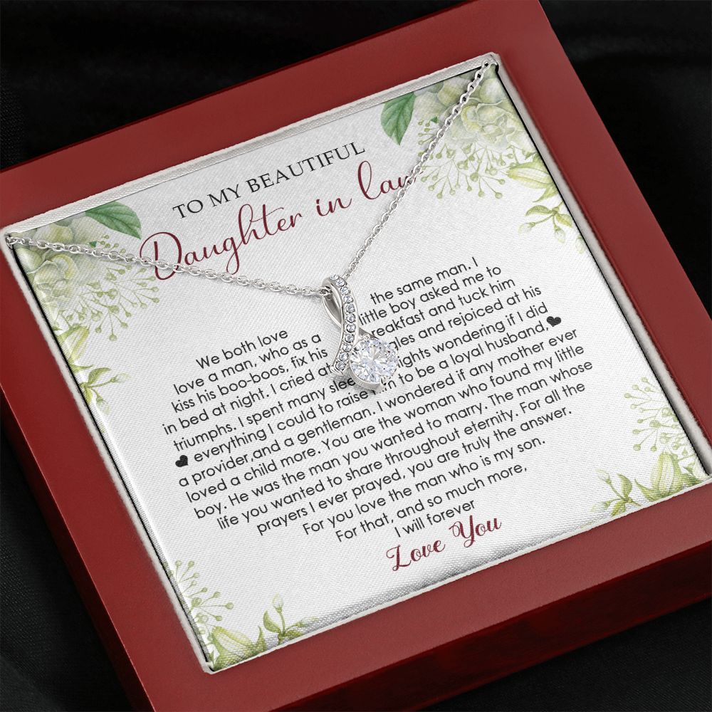 Daughter In Law - I Will Forever Love You - Alluring Beauty Necklace