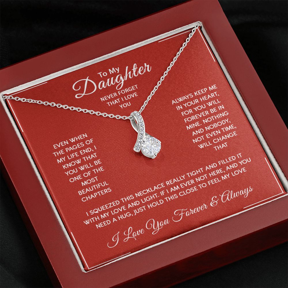 Daughter - I Love You Forever And Always - Alluring Beauty Necklace