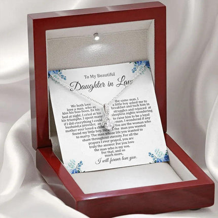 Daughter In Law - I Will Forever Love You - Alluring Beauty Necklace - Charming Present