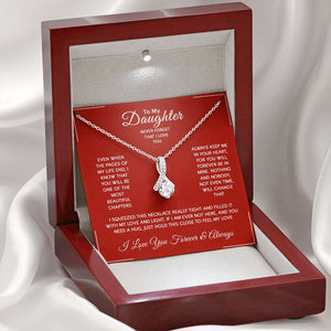 Daughter - I Love You Forever And Always - Alluring Beauty Necklace