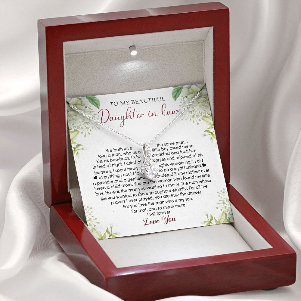 Daughter In Law - I Will Forever Love You - Alluring Beauty Necklace