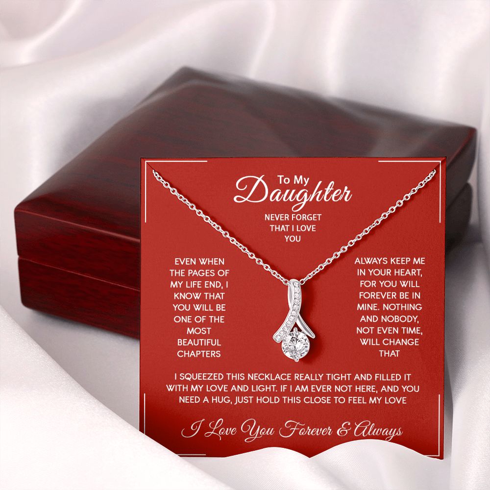 Daughter - I Love You Forever And Always - Alluring Beauty Necklace