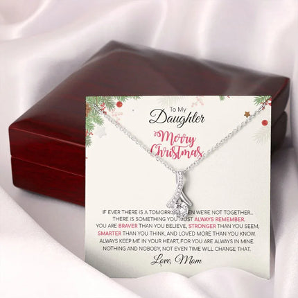 Daughter Mom - Merry Christmas - Alluring Beauty Necklace - Charming Present