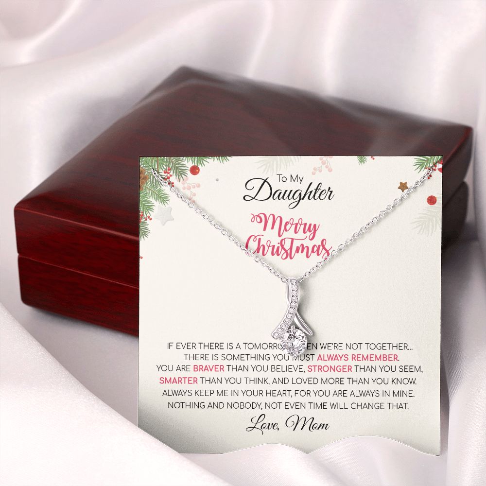 Daughter Mom - Merry Christmas - Alluring Beauty Necklace