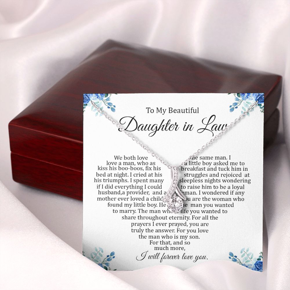 Daughter In Law - I Will Forever Love You - Alluring Beauty Necklace