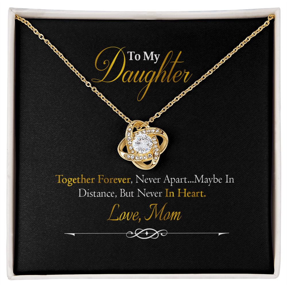 To My Daughter - Together Forever - Love Knot Necklace SO156V