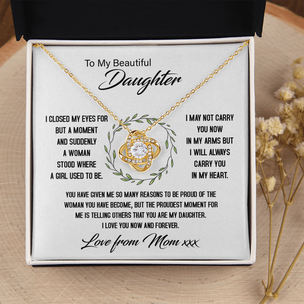 To My Beautiful Daughter - My Proudest Moment - Necklace SO144Tv2
