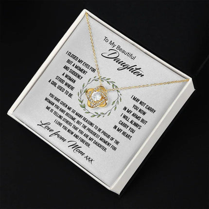 To My Beautiful Daughter - My Proudest Moment - Necklace SO144Tv2 - Charming Present