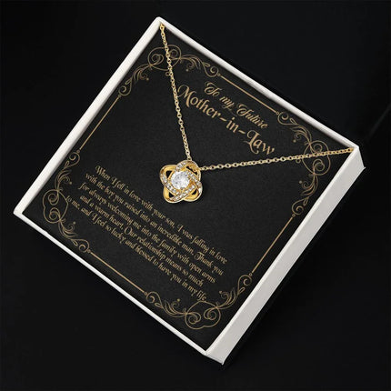 Future Mother In Law - Thank You For Always Welcoming Me - Love Knot Necklace - Charming Present