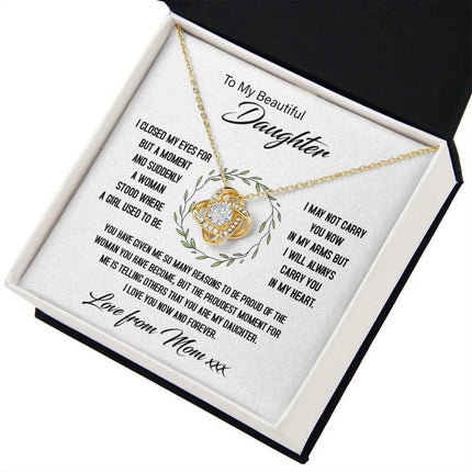To My Beautiful Daughter - My Proudest Moment - Necklace SO144Tv2 - Charming Present