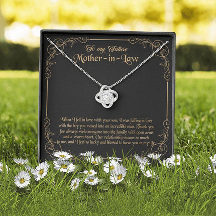 Future Mother In Law - Thank You For Always Welcoming Me - Love Knot Necklace - Charming Present