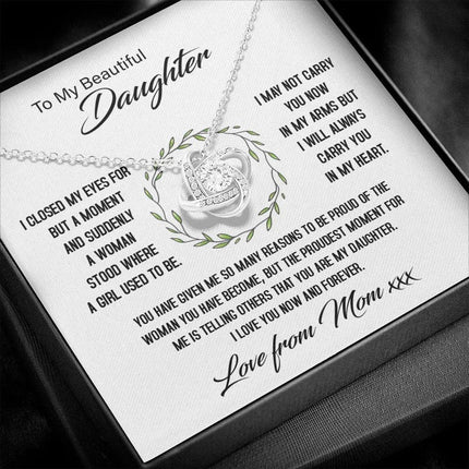 To My Beautiful Daughter - My Proudest Moment - Necklace SO144Tv2 - Charming Present