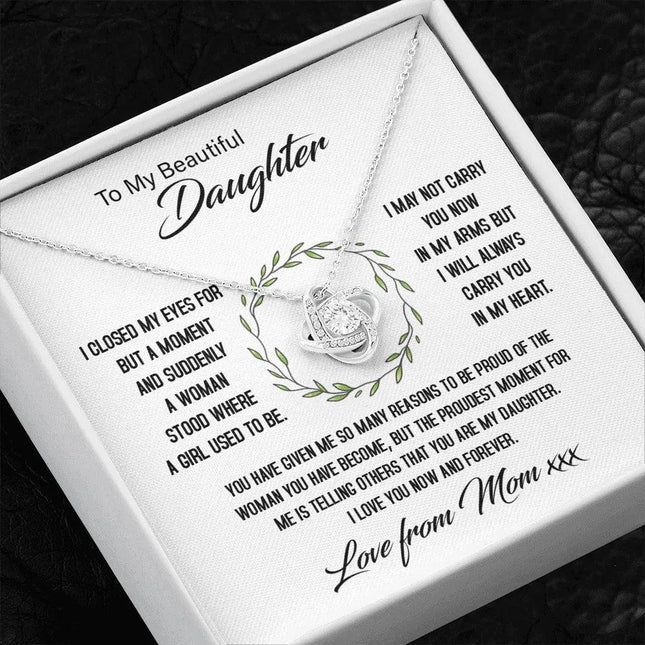 To My Beautiful Daughter - My Proudest Moment - Necklace SO144Tv2 - Charming Present