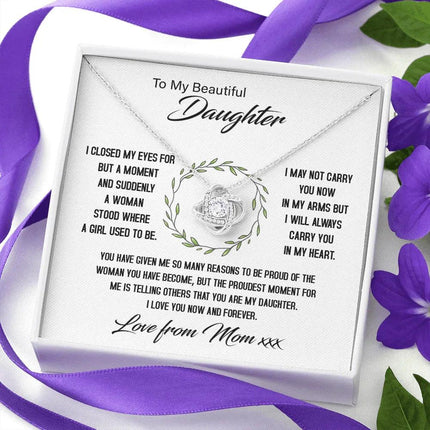 To My Beautiful Daughter - My Proudest Moment - Necklace SO144Tv2 - Charming Present