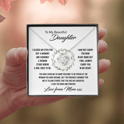 To My Beautiful Daughter - My Proudest Moment - Necklace SO144Tv2 - Charming Present