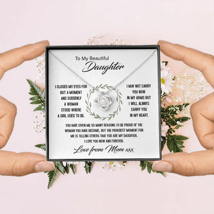 To My Beautiful Daughter - My Proudest Moment - Necklace SO144Tv2 - Charming Present
