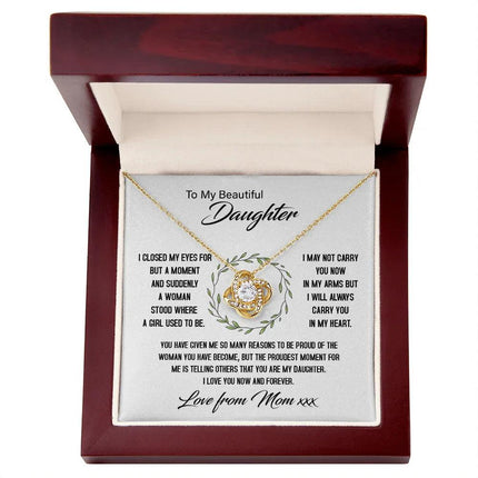 To My Beautiful Daughter - My Proudest Moment - Necklace SO144Tv2 - Charming Present