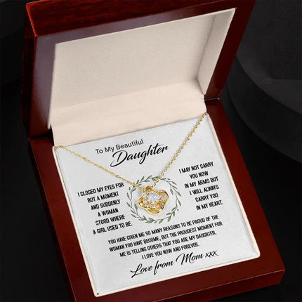 To My Beautiful Daughter - My Proudest Moment - Necklace SO144Tv2 - Charming Present