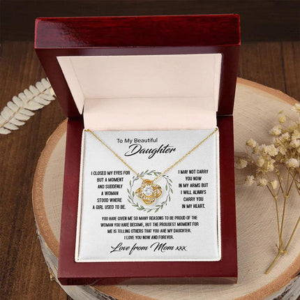 To My Beautiful Daughter - My Proudest Moment - Necklace SO144Tv2 - Charming Present