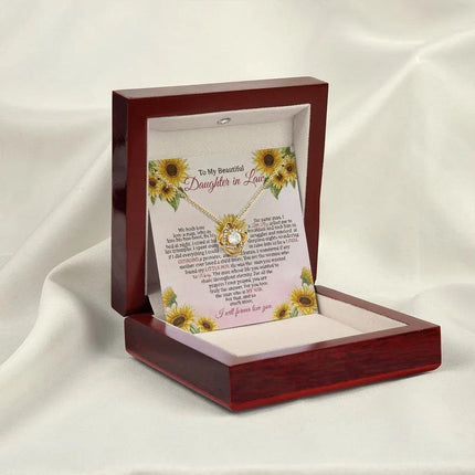 Daughter In Law - I Will Forever Love You - Love Knot Necklace - Charming Present
