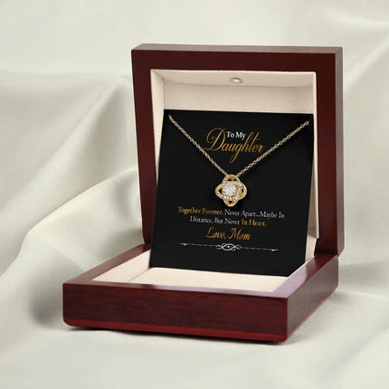 To My Daughter - Together Forever - Love Knot Necklace SO156V - Charming Present