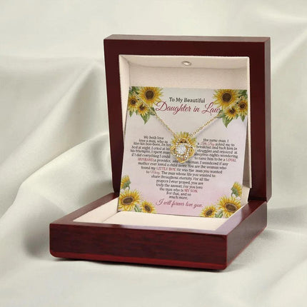 Daughter In Law - I Will Forever Love You - Love Knot Necklace - Charming Present