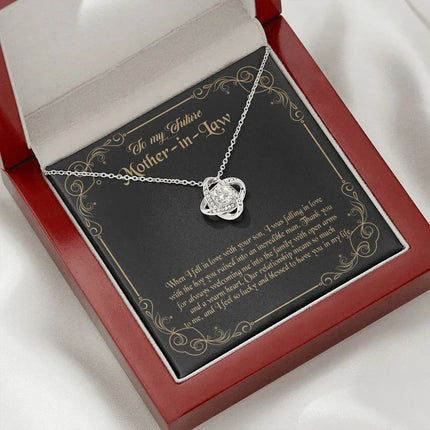 Future Mother In Law - Thank You For Always Welcoming Me - Love Knot Necklace - Charming Present