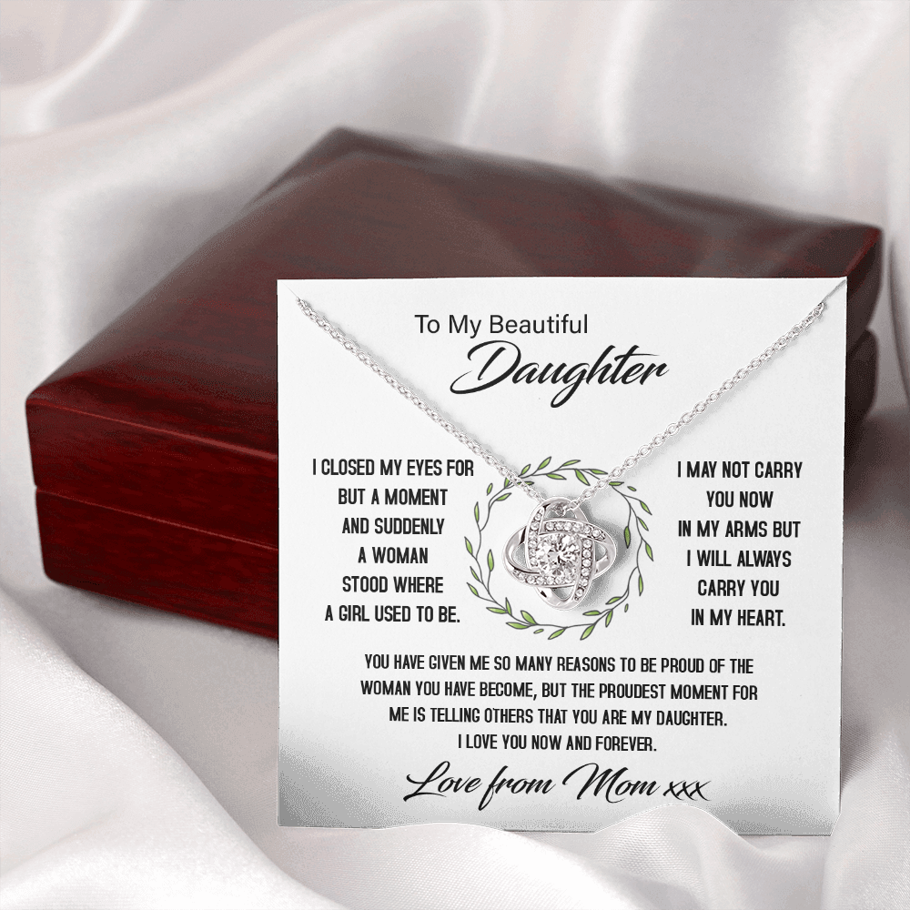 To My Beautiful Daughter - My Proudest Moment - Necklace SO144Tv2