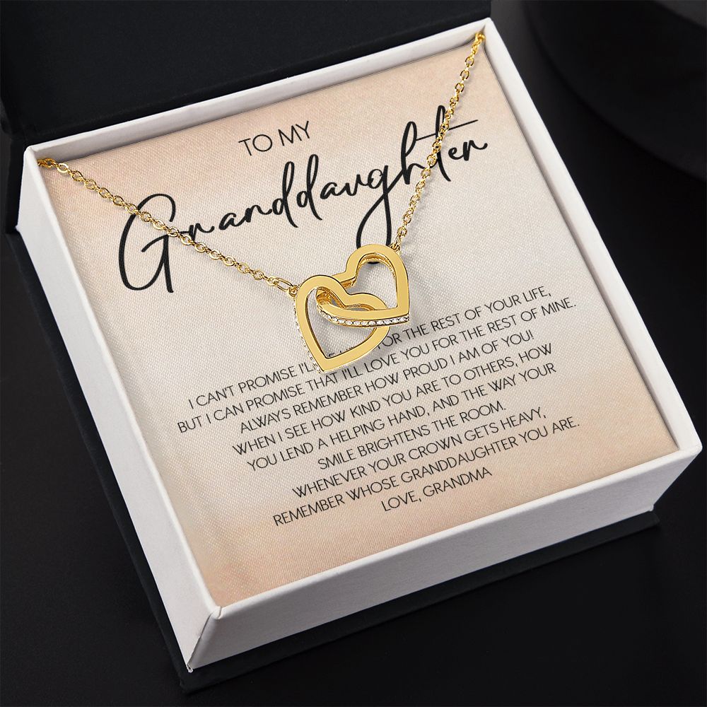 Granddaughter - Grandma - Love You For The Rest Of Life - Forever Love Necklace