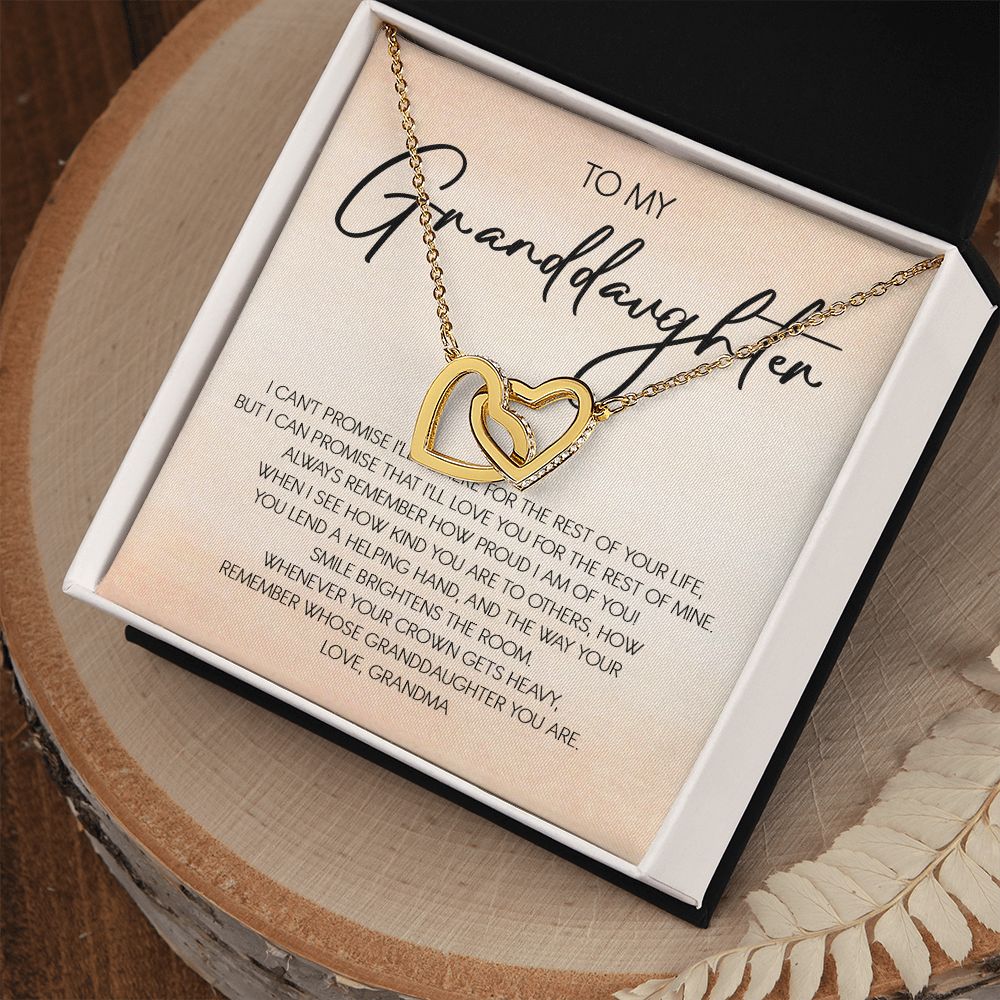 Granddaughter - Grandma - Love You For The Rest Of Life - Forever Love Necklace